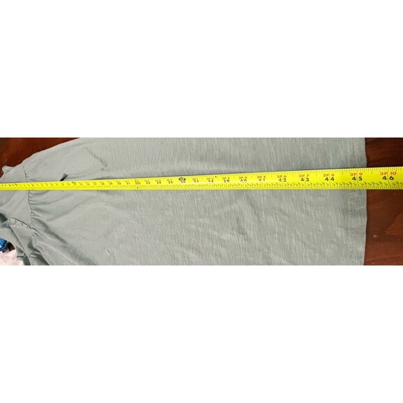 Pact Maxi Dress Womens S Slub Knit Organic Sage Green Henley Tank Dress Comfy - Picture 13 of 13